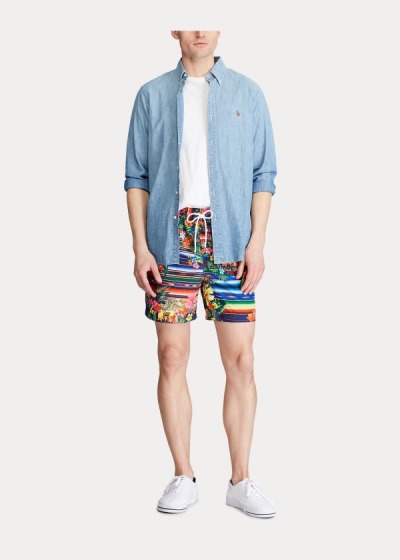 Men's Polo Ralph Lauren Floral-Serape Swimshorts | 560234SHU